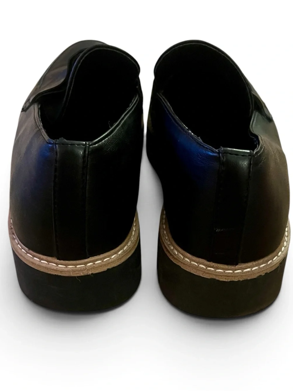 Chinese Laundry Black leather Loafers with chunky sole